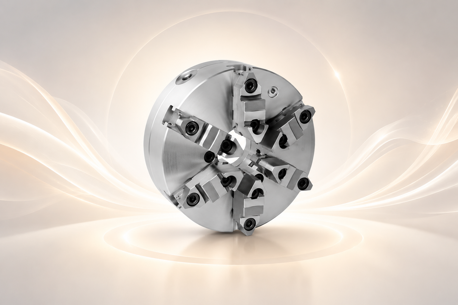 6-Jaw Self-Centering Scroll Chuck